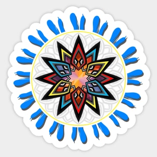 Colorful star Sticker